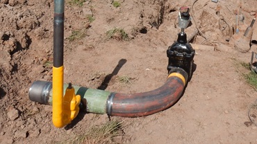 Old gas pipeline replacement in Kampen, Netherlands